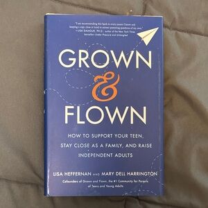Grown & Flown Hardcover Book - Blue with Orange Accent
